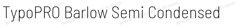 TypoPRO Barlow Semi Condensed Bold字体转换